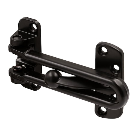 Prime-Line Security Swing Bar Lock for Swing-In Doors, 3-7/8 In. Bar Length x 2-1/2 Inch, Matte Black 1 Set U 11446